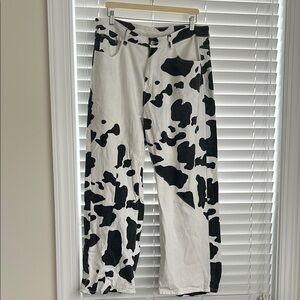 SHEIN Cow Print Pants